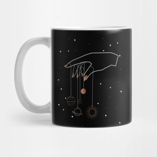 Hands Manipulating the Universe Mug